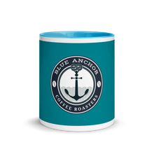 Load image into Gallery viewer, Blue Anchor Coffee Roasters Mug with Color Inside
